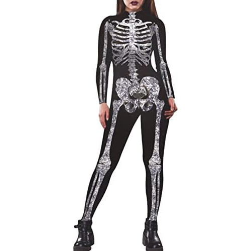 Disfraz De Esqueleto De Calavera De Adultos Halloween, ...