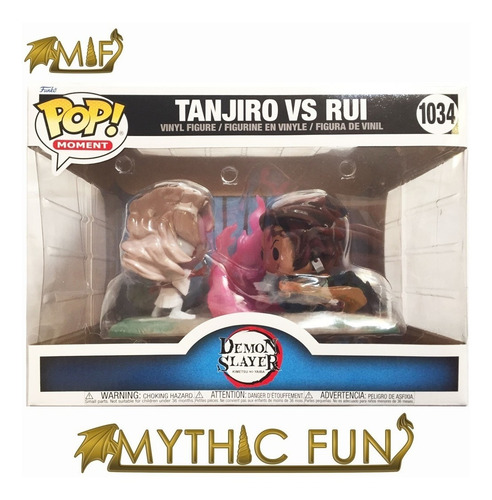 Funko Pop Moment Demon Slayer - Tanjiro Vs Rui 1034 (Usado)