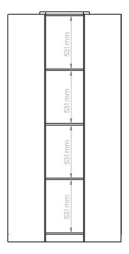 Guarda-roupa Solteiro Modular Elegance Niquel/blanc/boucle Cor Marrom