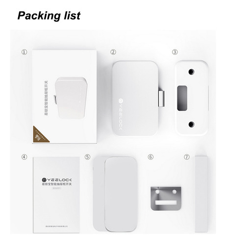 Aplicación Antirrobo Yeelock Intelligent Drawer Lock Bt Unlo