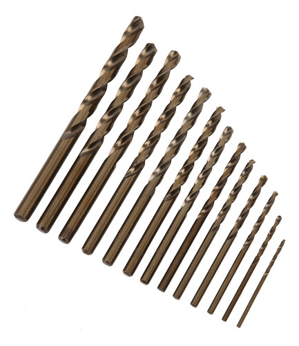 Juego De 13 Brocas Twist Drill Que Contienen Cobalto, Multif