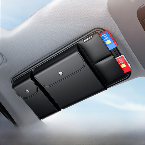 Organizador Multifuncional Para Visera De Auto Y Gafas