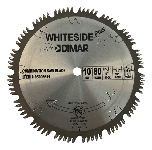 Whiteside Compuesto Deslizante/brazo Radial Hoja De Sierra D