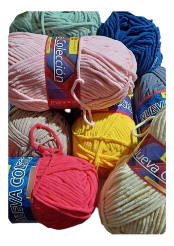 Chenille Hilado Lho Pack 5 Ovillos De 100g(500g) Decorelanas