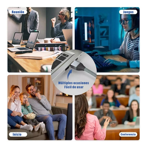 Cabo HDMI 4K Cabo HDMI para TV Entrada HDMI Conector HDMI 2 metros Cabo HDMI 2.1 Vídeo completo 4k 120 hz 8k 60 hz 48 gbps para laptop Ps5 Xbox Silver Tv Jeeyee