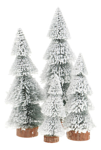 De Navidad Artificial De Mesa, Adorno De Nevado, Mini De