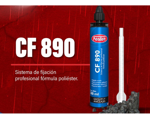 Anclaje Químico Fester Cf-890 Cartucho 300/ml