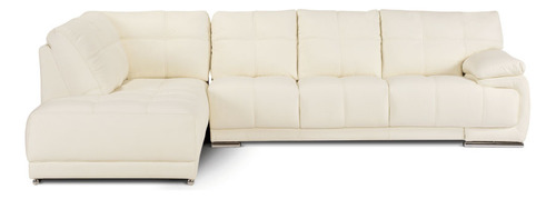 Rosen Sofá Seccional 6974 Cuero Izquierdo Blanco