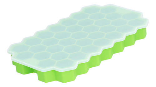 Ice Tray, 37 Rejillas, Con Tapa De Silicona Con Forma Celula