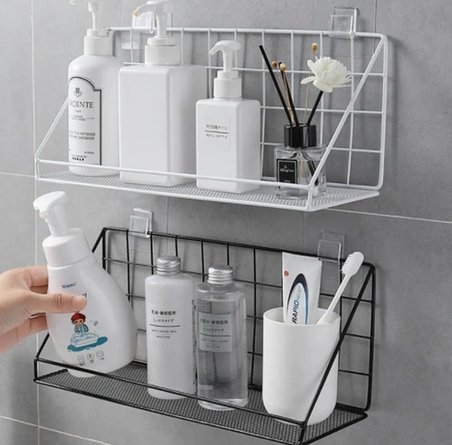 Imagen 2 de 8 de Organizador Repisa Flotante Multiuso Adhesivo Acero Inox 3kg