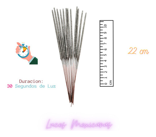60 Lucez De Bengala 22 Cm - Envio Incluido Boda Evento Posad