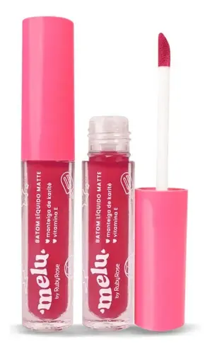 Lápiz labial líquido mate hidratante Melu By Ruby Rose Color Frutilly ...
