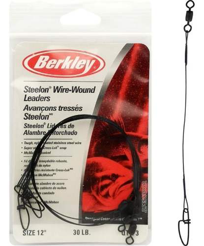 Lider Leader Berkley Guaya Pesca Salada Dulce 30 Lb 30 Cm X3 Color Negro