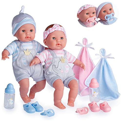 Berenguer Boutique 30050 Twins- 15 Cuerpo Suave Baby Dolls