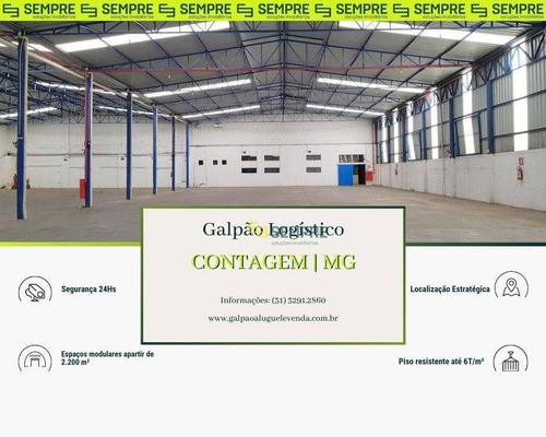 Imagem 1 de 21 de Galpão 2.200 M² Próximo Ao Carrefour Contagem - Mg - Ga1184