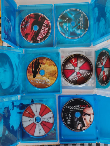Coleção Resident Evil Blu Ray (6 Filmes) Milla Jovovich (Usado)