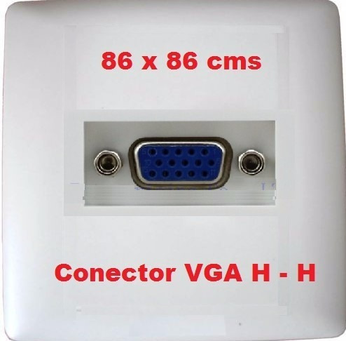 Puntotecno - Face Plate Vga H - H Para Canaletas De 100x50mm