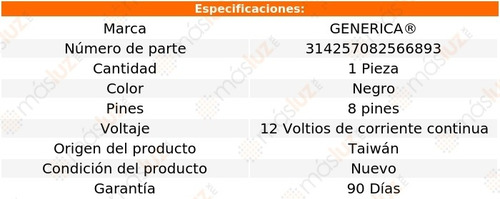 (1) Interruptor Maestro Control Espejo Negro F-250 97/08