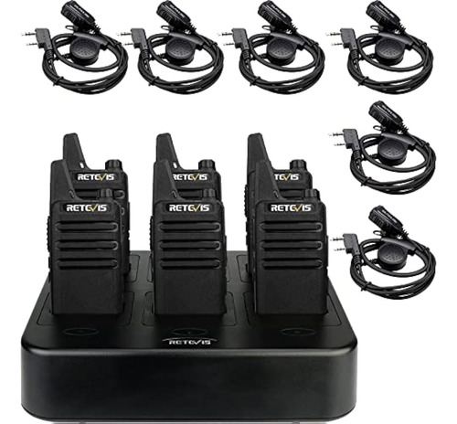 Retevis Walkie Talkies Rt22 (paquete De 6) Con