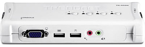 Trendnet Tk-409k, Switch Kvm 4 Puertos Usb Audio, Con Cables