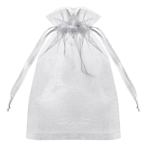 50 Saquinho De Organza 20x35 Cm - Embalagem Chinelo Branco