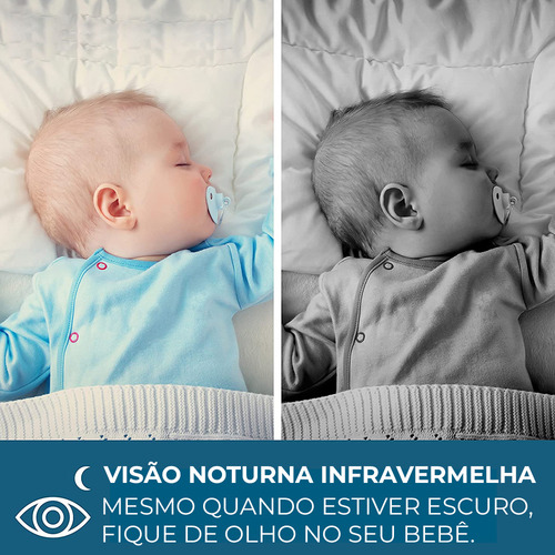 Babá Eletrônica Motorola Vm75-2 Tela 5pol. Visão Panorâmica