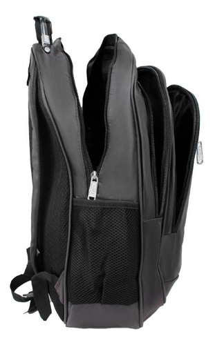 Mochila Funcional Executiva Grande 4 Divisórias Reforçada Cor Preto