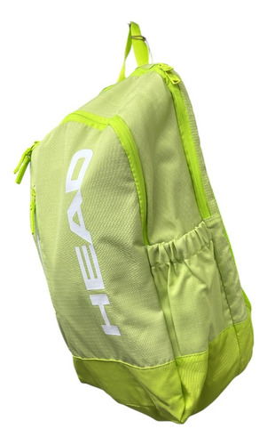 Mochila Head Base Backpack 17l Verde Limon Para 2 Raquetas