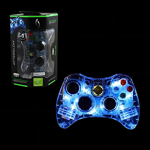 Control Alambrico Afterglow Xbox 360 Azul, Verde , Rojo Color Azul