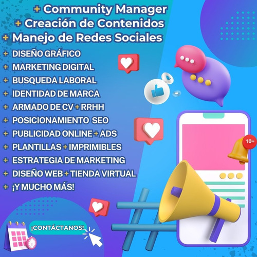 Community Manager - Redes Sociales - Creación De Contenidos