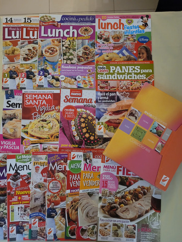 Lote 15 Revistas Recetas Fiestas Lunch Y Semana Sta Carpeta (Usado)