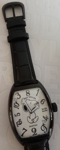 Reloj Francke Mullere Mod. Crazy Hours Ed. Snoopy Car Blanca