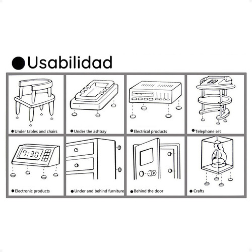 Imagen 4 de 9 de Almohadilla Fieltro Protector De Muebles Y Pisos - Otec
