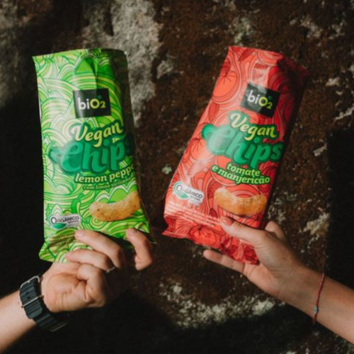 Kit 3x Salgadinho Assado Orgânico Vegan Chips Bio2
