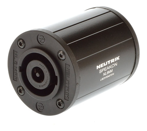 Neutrik Nl8mm  Adaptador Speakon 8 Cont. Cuerpo Metalico Plz