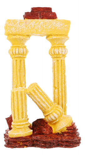 Acuario Con Columna Romana, Columna Romana, Decoración De Pe