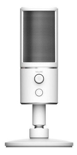 Micrófono Razer Seiren X Condensador Streaming Podcast Color Mercury white