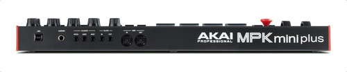 Teclado controlador Akai Midi Usb Mini Plus Mpk de 37 teclas