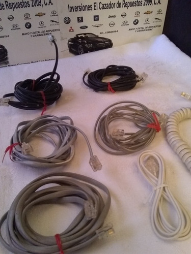 Cable Para Telefono Fijo Con Coneftor Rf11 Varias Medidas