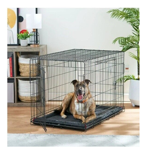 Cama De Perro Duradera Y Resistente Al Agua / 89x58 Centíme Negro Liso