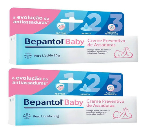 Combo Bepantol Baby Assaduras Prevenção Creme Com 2