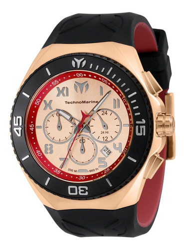 Reloj Technomarine Tm-221047 Negro Rojo Hombres