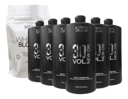 K.pro Água Oxigenada 30 Vol 900ml Todos Os Tipos Oxidante