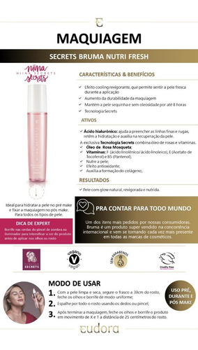 Imagem 3 de 10 de Kit Presente Niina Secrets Amora+box Exclusiva Kit Maquiagem