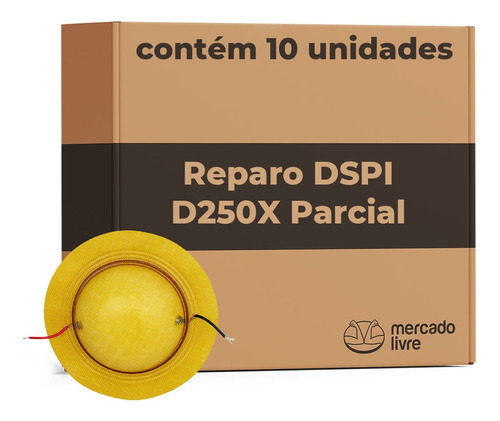 Kit 10 Reparos Para Drivers D250 X Parcial 8 Ohms 100w