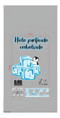 Bolsa P/hielo Genérico De 5 Kg 30x60 (1200 Pz./25 Kg)