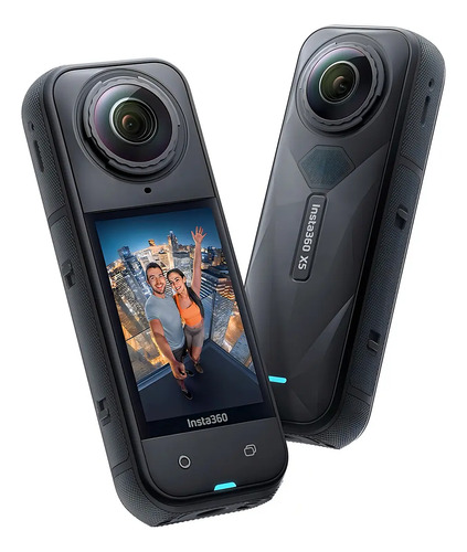Câmera De Ação Insta360 X5 8k 360º Ipx8 À Prova D'água Chip Triple Ai 2400mah Bateria Lentes Resistentes E Substituíveis Cor Preta