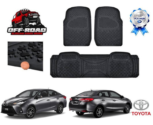 Tapetes Off Road Uso Rudo Toyota Yaris Sedan 2017 A 2022