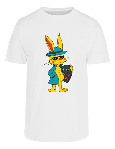 Playera Hombre Manga Corta Conejo De Pascua Capo