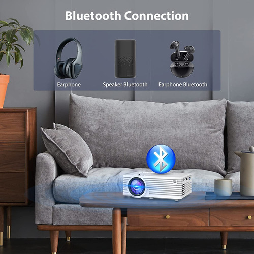 Proyector P/ Exterior Full Hd, Bluetooth, Wifi, 7500 Lúmenes